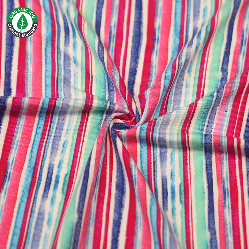 Fabrik Jersey Buluh/Spandex Organik